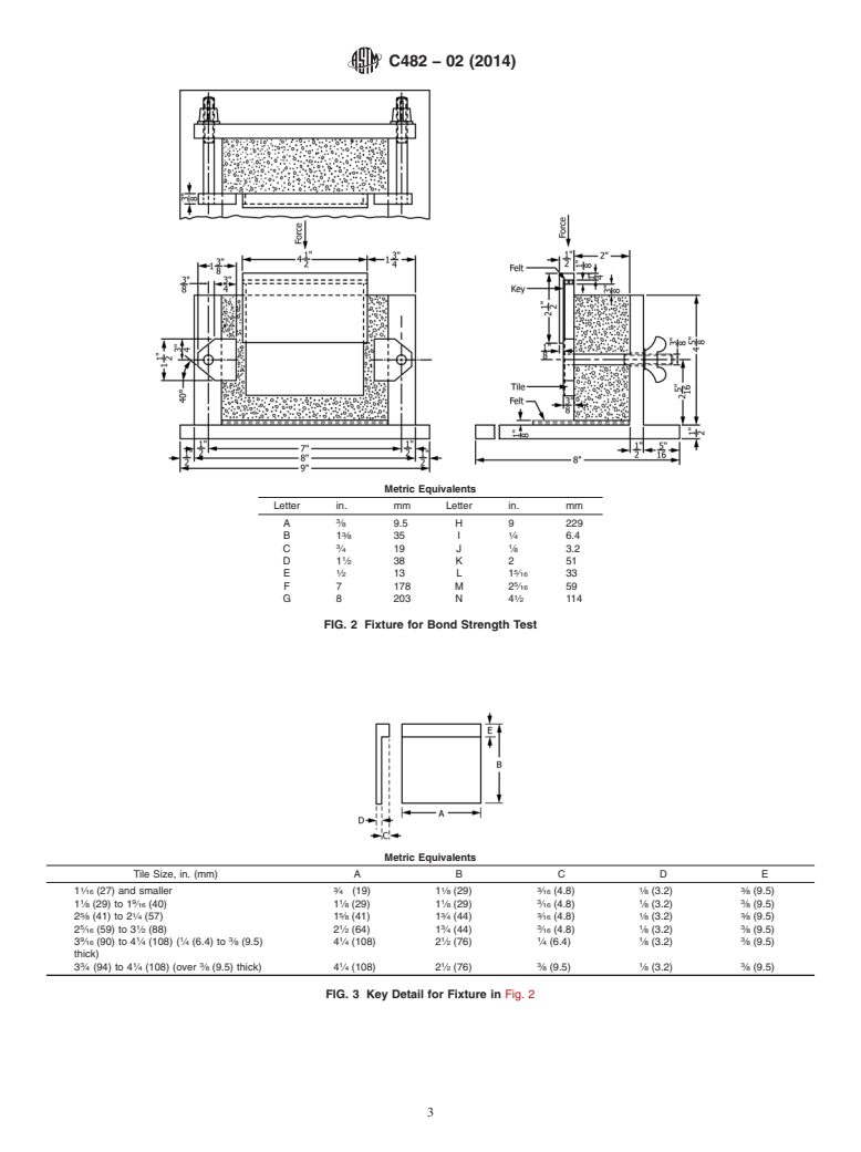 ASTM C482-02(2014) - Standard Test Method for  Bond Strength of Ceramic Tile to Portland Cement Paste