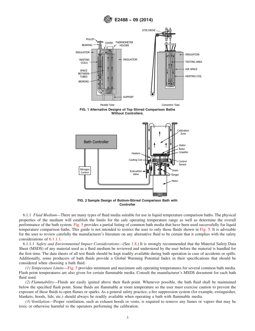 REDLINE ASTM E2488-09(2014) - Standard Guide for  the Preparation and Evaluation of Liquid Baths Used for Temperature    Calibration by Comparison