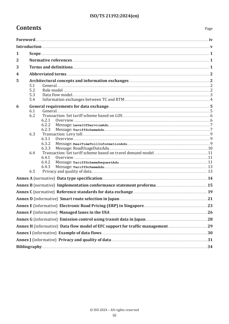 ISO/TS 21192:2024 - Electronic fee collection — Support for traffic management
Released:11/29/2024