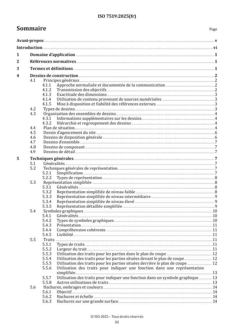 ISO 7519:2025 - Documentation technique de produits (TPD) — Documentation de construction — Principes généraux de présentation pour les dessins de disposition générale et d’assemblage
Released:20. 02. 2025