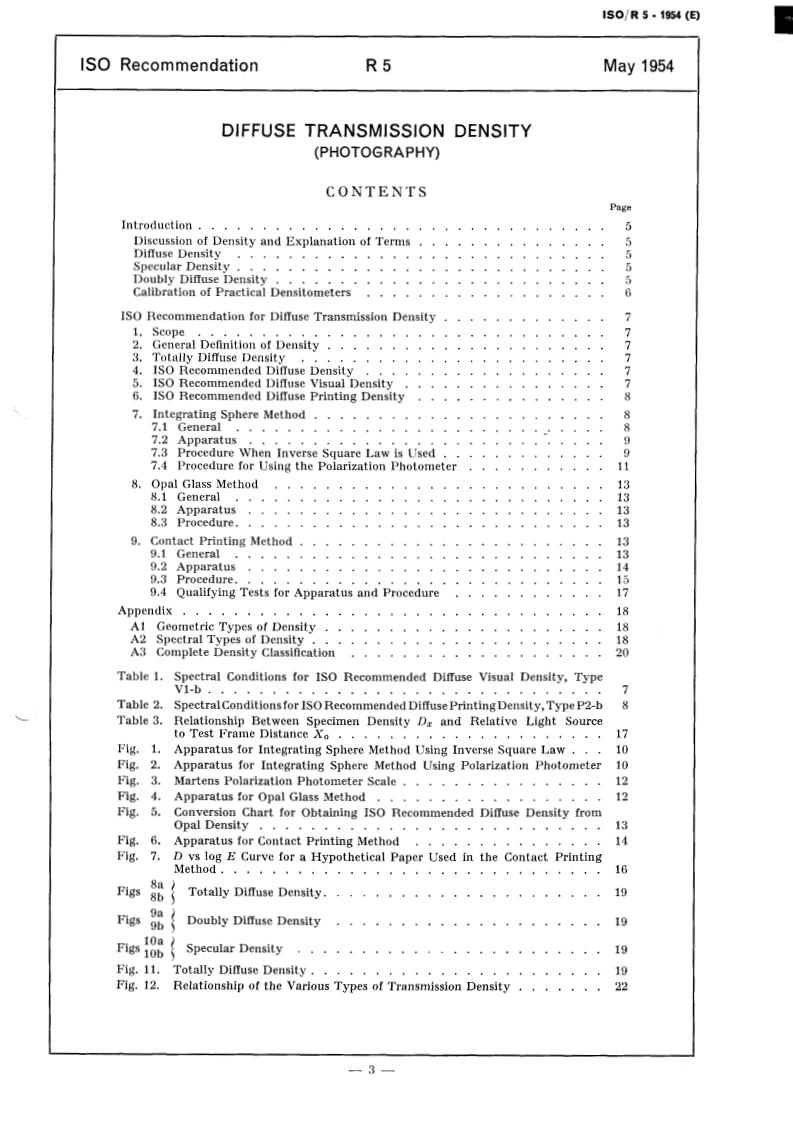 ISO/R 5:1954 - Title missing - Legacy paper document
Released:1/1/1954