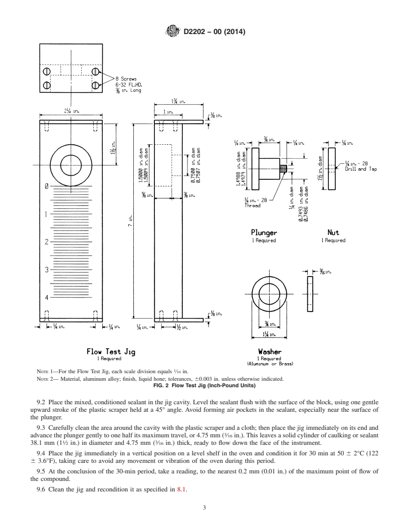 REDLINE ASTM D2202-00(2014) - Standard Test Method for  Slump of Sealants