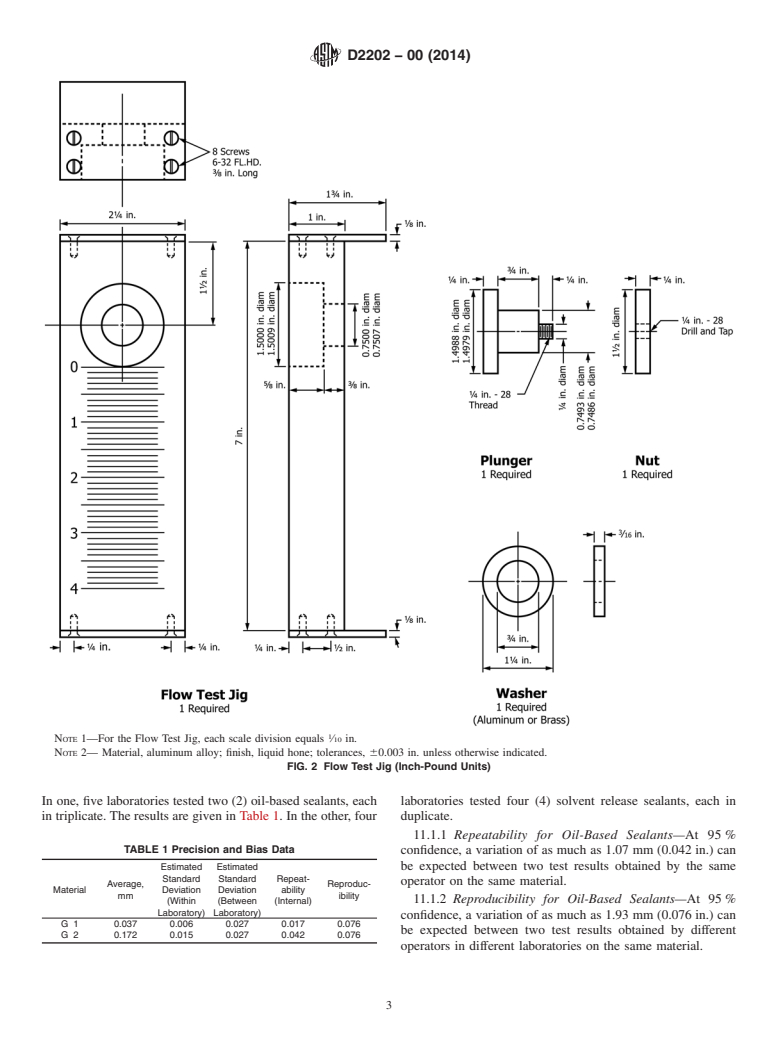 ASTM D2202-00(2014) - Standard Test Method for  Slump of Sealants