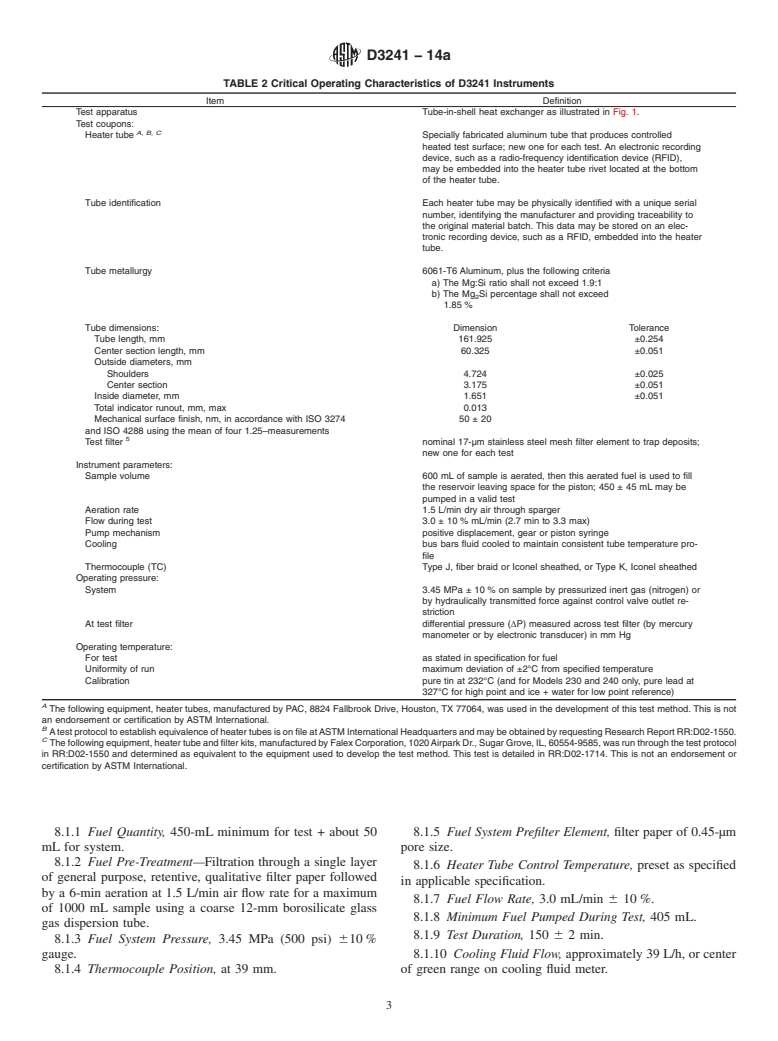 ASTM D3241-14a - Standard Test Method for Thermal Oxidation Stability of Aviation Turbine Fuels