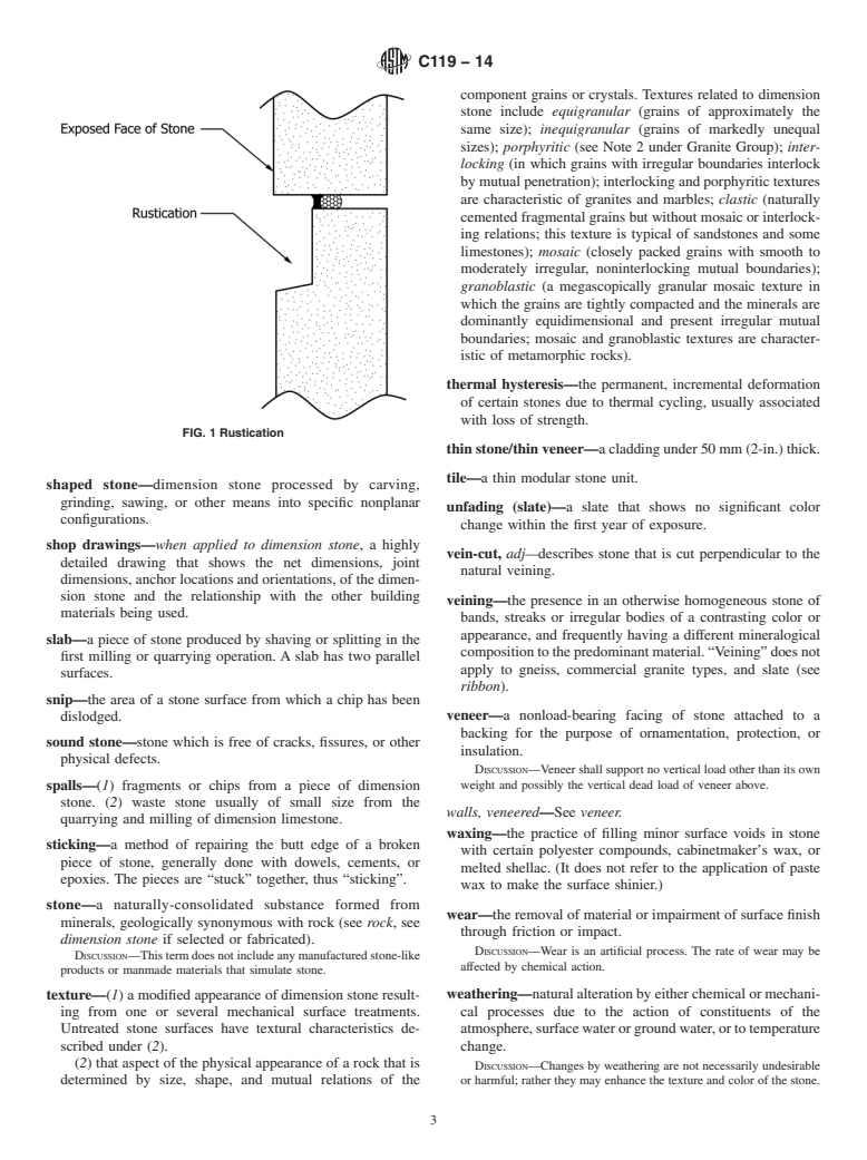 ASTM C119-14 - Standard Terminology Relating to  Dimension Stone