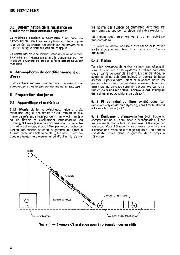 ISO 3597-1:1993 ISO 3597-1:1993 - Plastiques renforcés verre textile -- Détermination des propriétés mécaniques sur joncs de stratifils - Page 4 preview