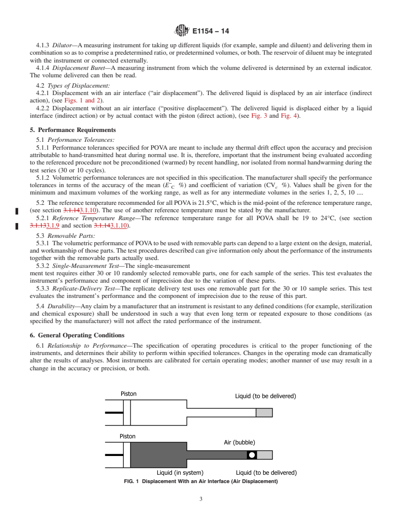 REDLINE ASTM E1154-14 - Standard Specification for  Piston or Plunger Operated Volumetric Apparatus