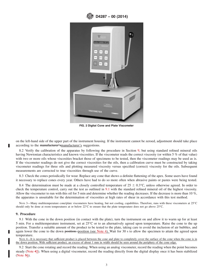 REDLINE ASTM D4287-00(2014) - Standard Test Method for High-Shear Viscosity Using a Cone/Plate Viscometer