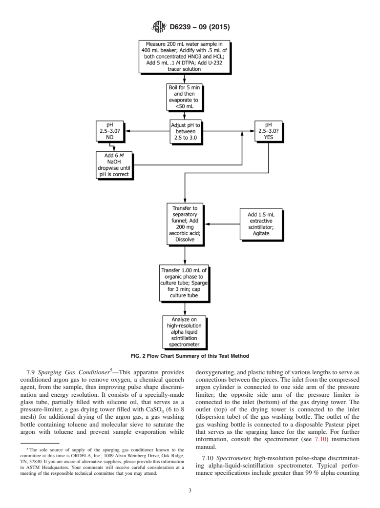 ASTM D6239-09(2015) - Standard Test Method for  Uranium in Drinking Water by High-Resolution Alpha-Liquid-Scintillation  Spectrometry