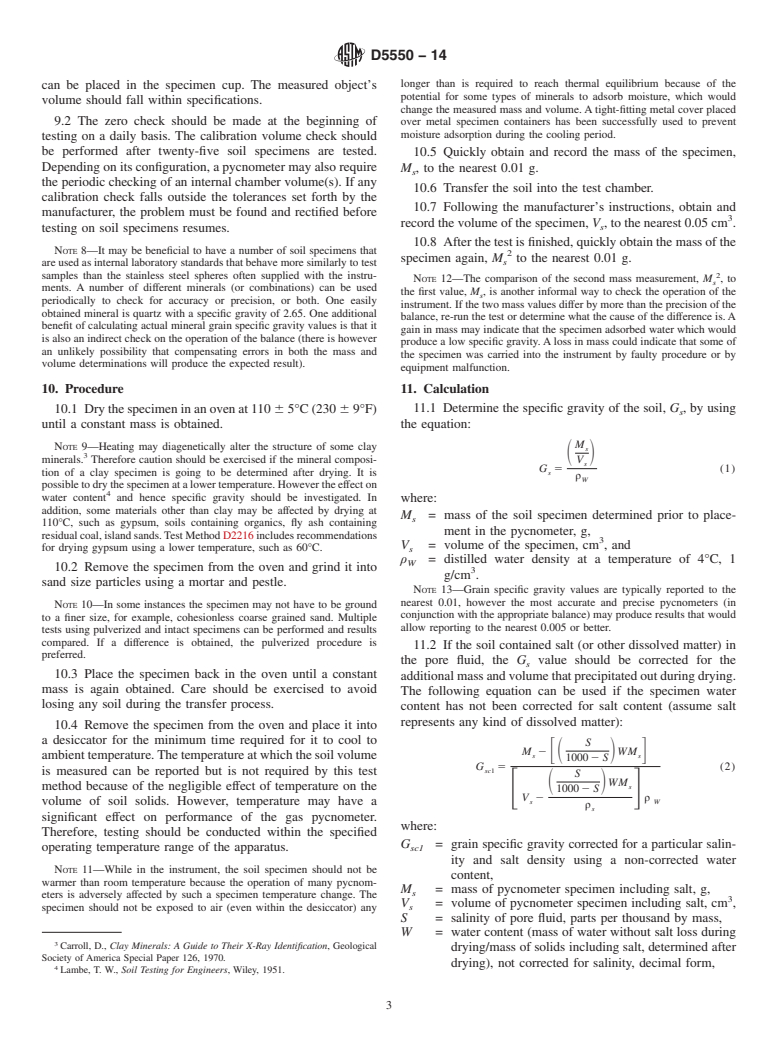 ASTM D5550-14 - Standard Test Method for  Specific Gravity of Soil Solids by Gas Pycnometer