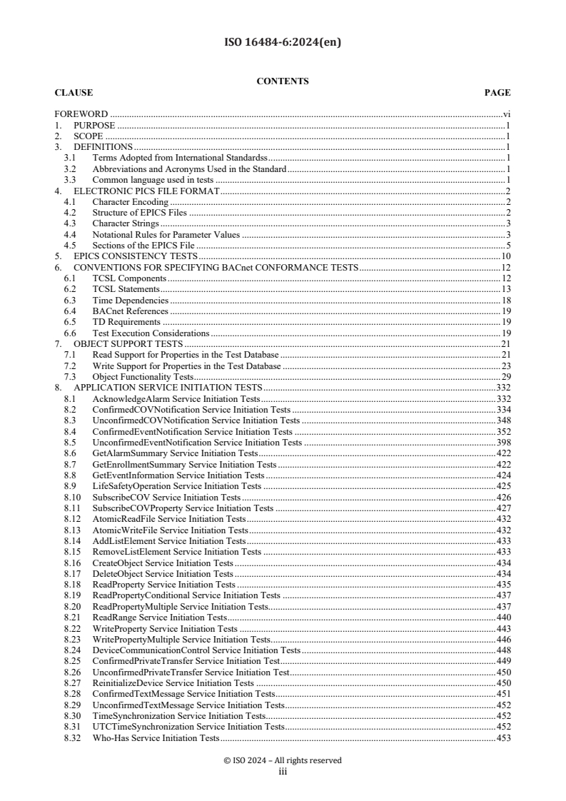 ISO 16484-6:2024 - Building automation and control systems (BACS) — Part 6: Data communication conformance testing
Released:12/6/2024