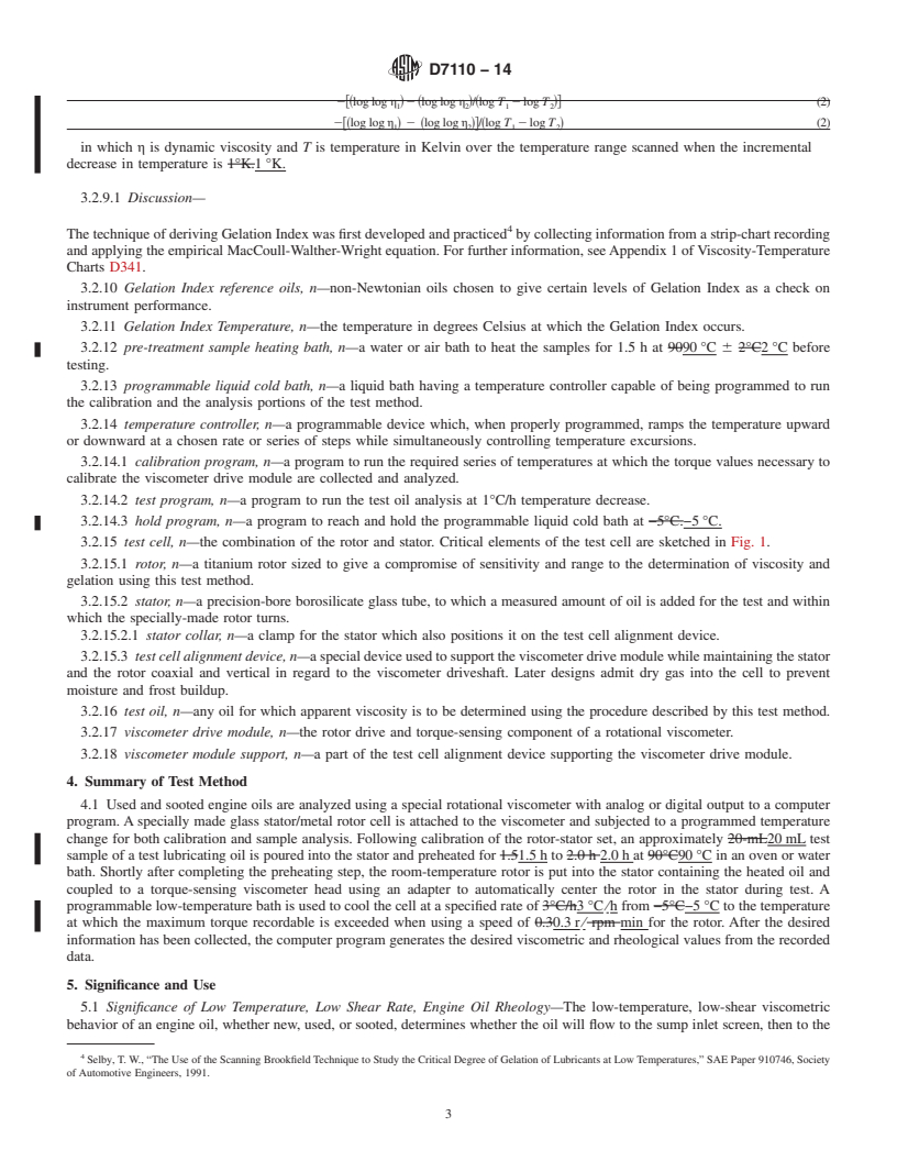 REDLINE ASTM D7110-14 - Standard Test Method for  Determining the Viscosity-Temperature Relationship of Used  and Soot-Containing Engine Oils at Low Temperatures