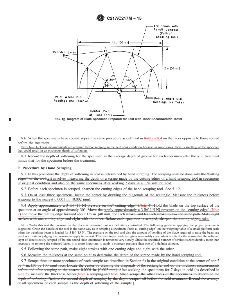 REDLINE ASTM C217/C217M-15 - Standard Test Method for  Weather Resistance of Slate