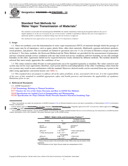 REDLINE ASTM E96/E96M-14 - Standard Test Methods for Water Vapor Transmission of Materials