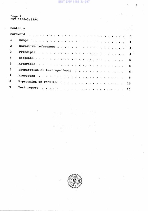 ENV 1186-3:1994 ENV 1186-3:1997 - Page 4 preview