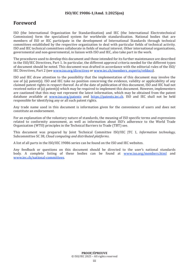 ISO/IEC 19086-1:2016/PRF Amd 1 - Information technology — Cloud computing — Service level agreement (SLA) framework — Part 1: Overview and concepts — Amendment 1
Released:29. 04. 2025