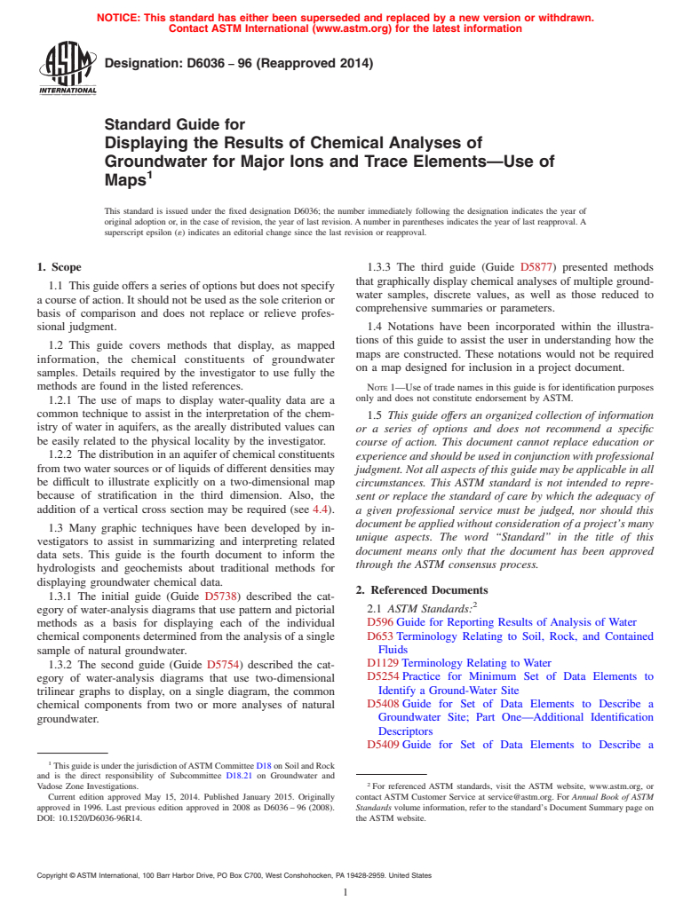 ASTM D6036-96(2014) - Standard Guide for Displaying the Results of ...