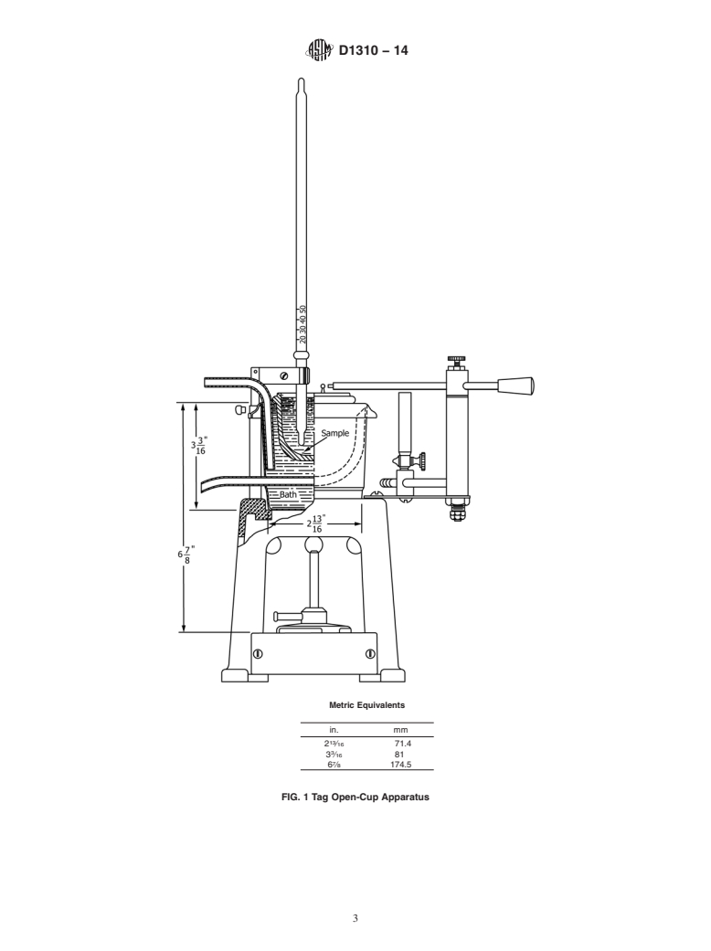 ASTM D1310-14 - Standard Test Method for Flash Point and Fire Point of Liquids by Tag Open-Cup Apparatus