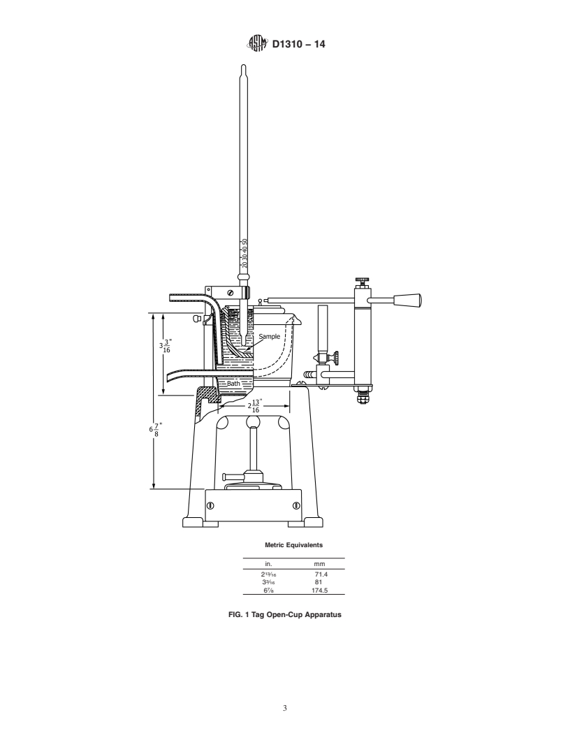 REDLINE ASTM D1310-14 - Standard Test Method for Flash Point and Fire Point of Liquids by Tag Open-Cup Apparatus