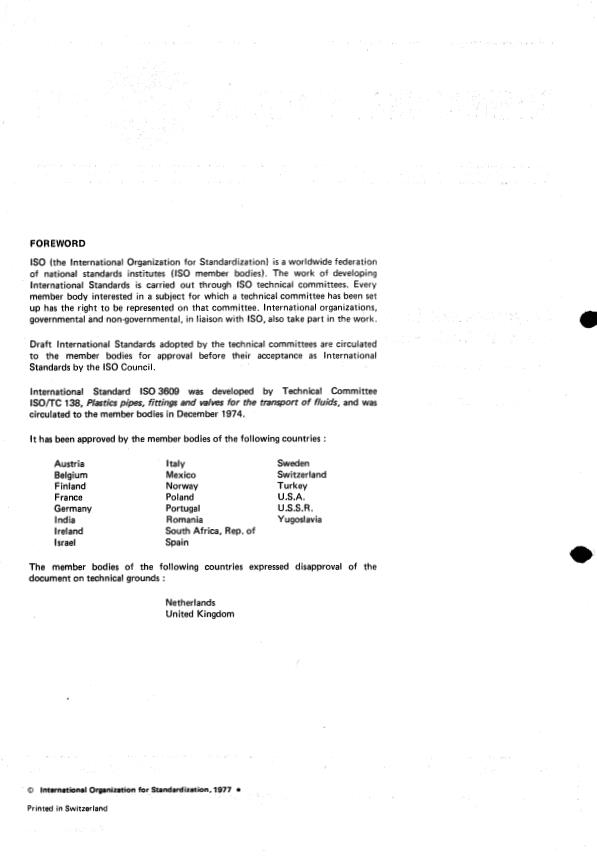 ISO 3609:1977 ISO 3609:1977 - Polypropylene (PP) pipes -- Tolerances on outside diameters and wall thicknesses - Page 2 preview