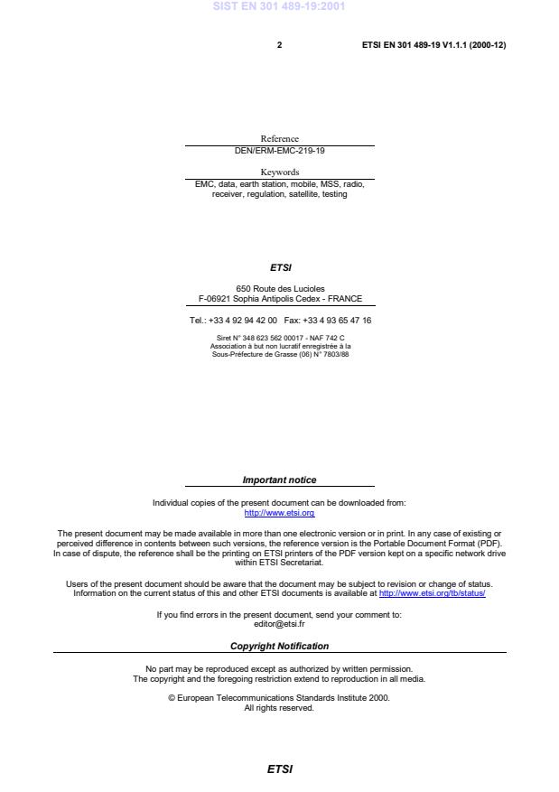 SIST EN 301 489-19:2001 SIST EN 301 489-19:2001 - Page 4 preview