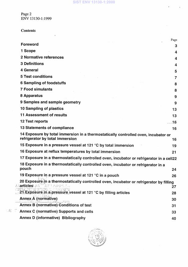 ENV 13130-1:1999 ENV 13130-1:2000 - Page 4 preview