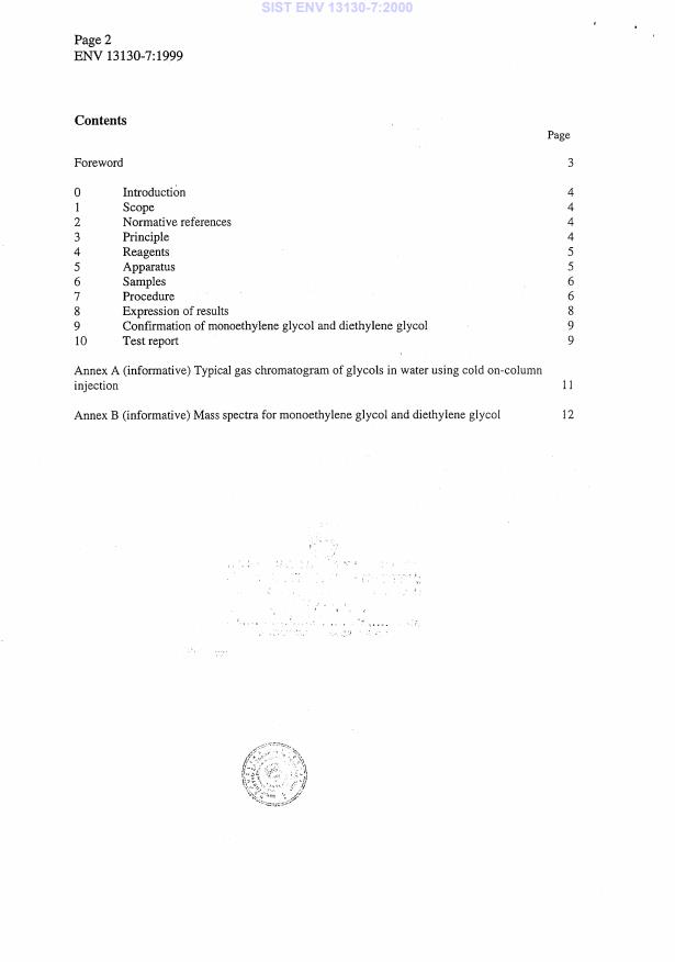 ENV 13130-7:1999 ENV 13130-7:2000 - Page 4 preview