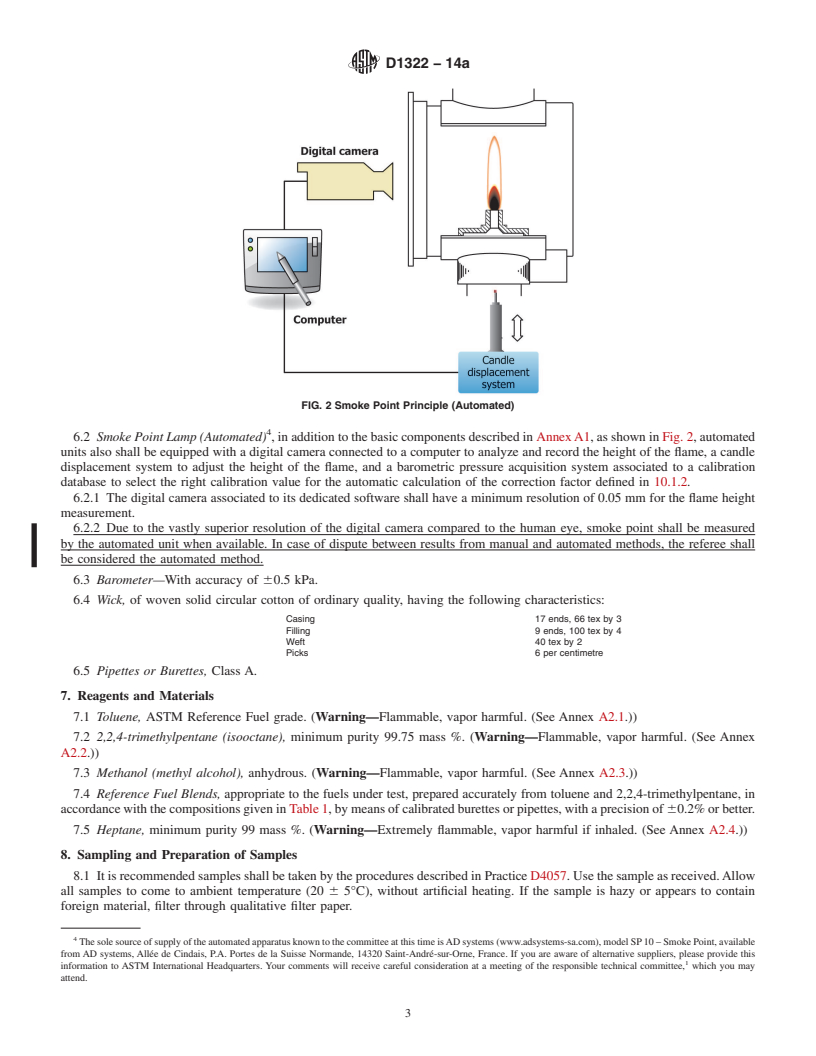 REDLINE ASTM D1322-14a - Standard Test Method for Smoke Point of Kerosine and Aviation Turbine Fuel