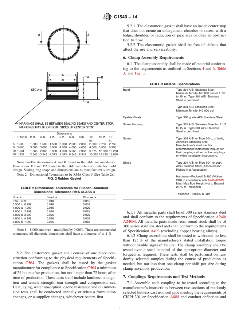 ASTM C1540-14 - Standard Specification for  Heavy Duty Shielded Couplings Joining Hubless Cast Iron Soil   Pipe and Fittings