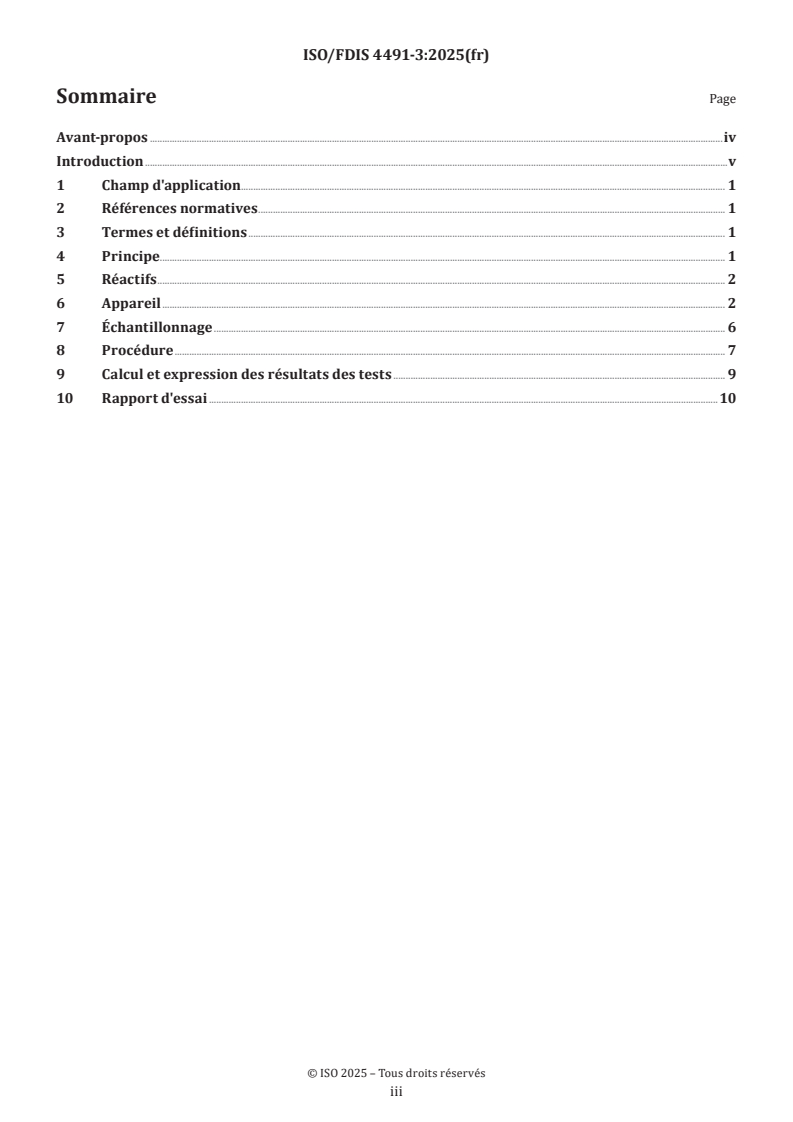 ISO/FDIS 4491-3 - Poudres métalliques — Dosage de l'oxygène par les méthodes de réduction — Partie 3: Oxygène réductible par l'hydrogène
Released:12. 05. 2025