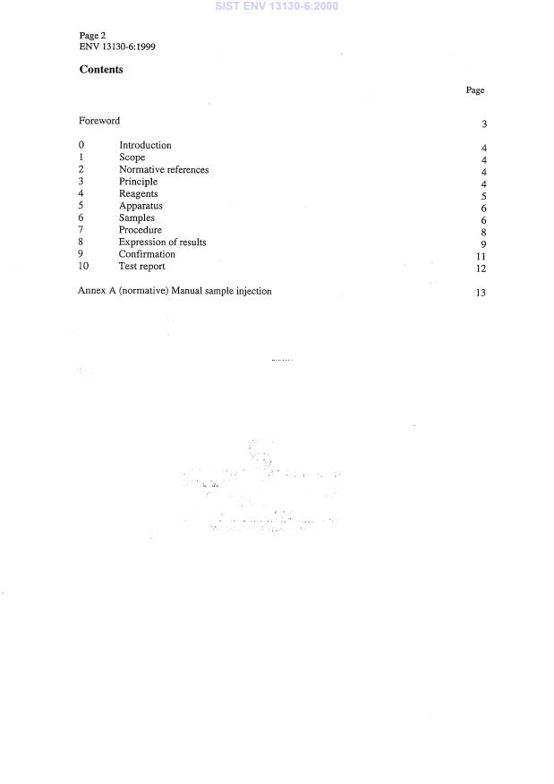 ENV 13130-6:1999 ENV 13130-6:2000 - Page 4 preview