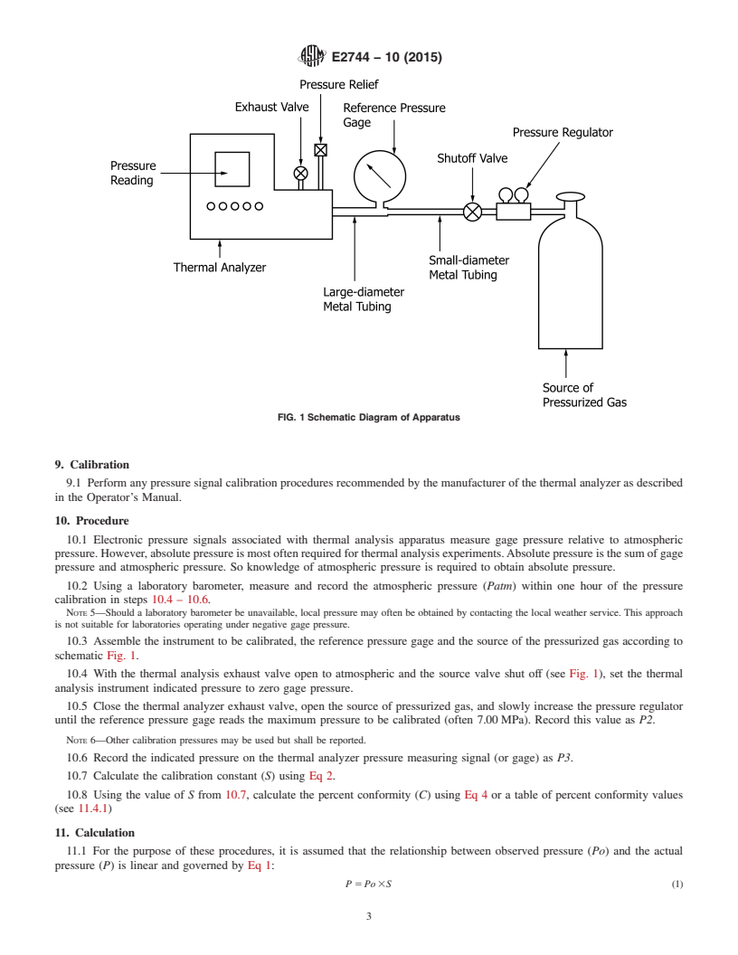 REDLINE ASTM E2744-10(2015) - Standard Test Method for  Pressure Calibration of Thermal Analyzers