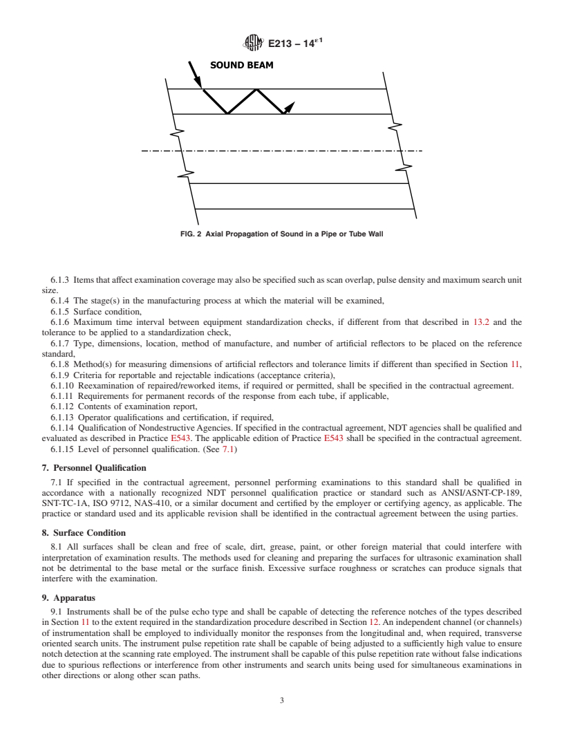 REDLINE ASTM E213-14e1 - Standard Practice for  Ultrasonic Testing of Metal Pipe and Tubing