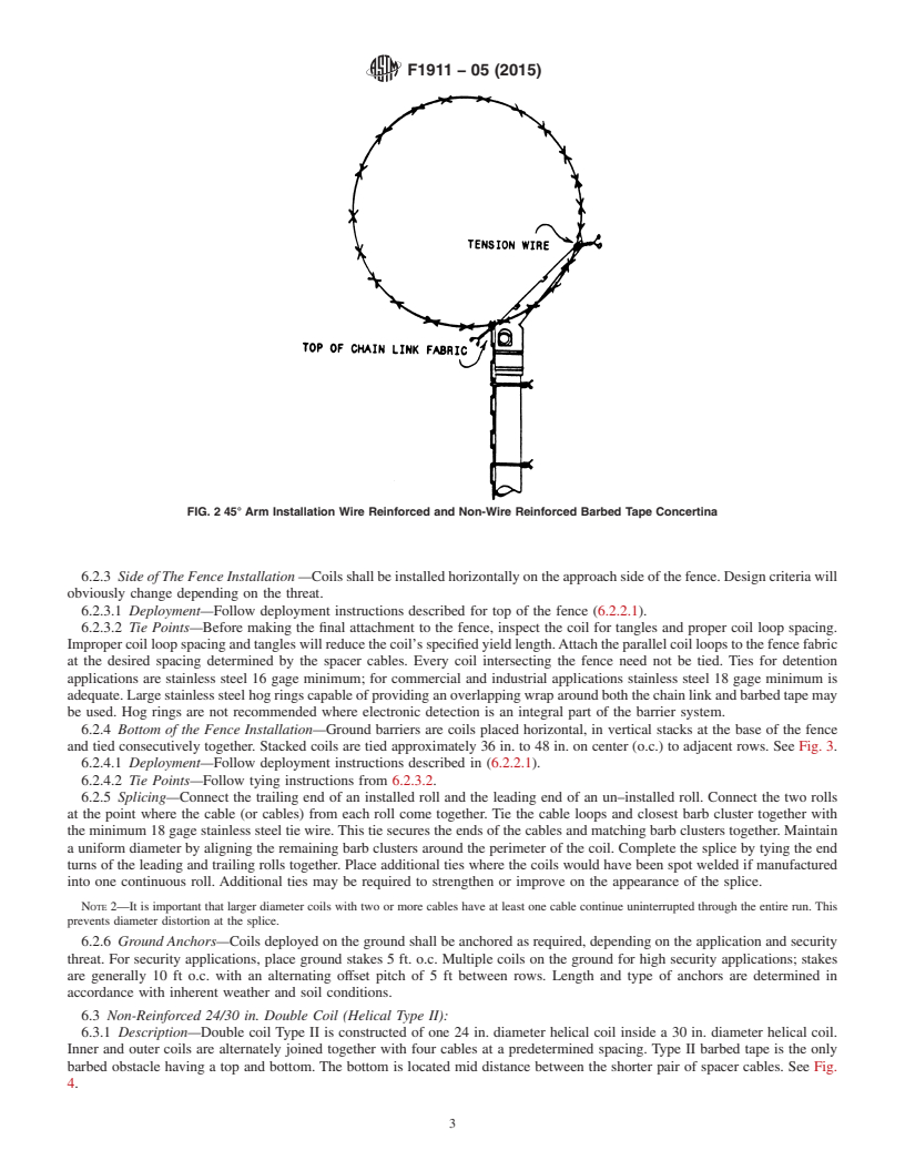 REDLINE ASTM F1911-05(2015) - Standard Practice for  Installation of Barbed Tape