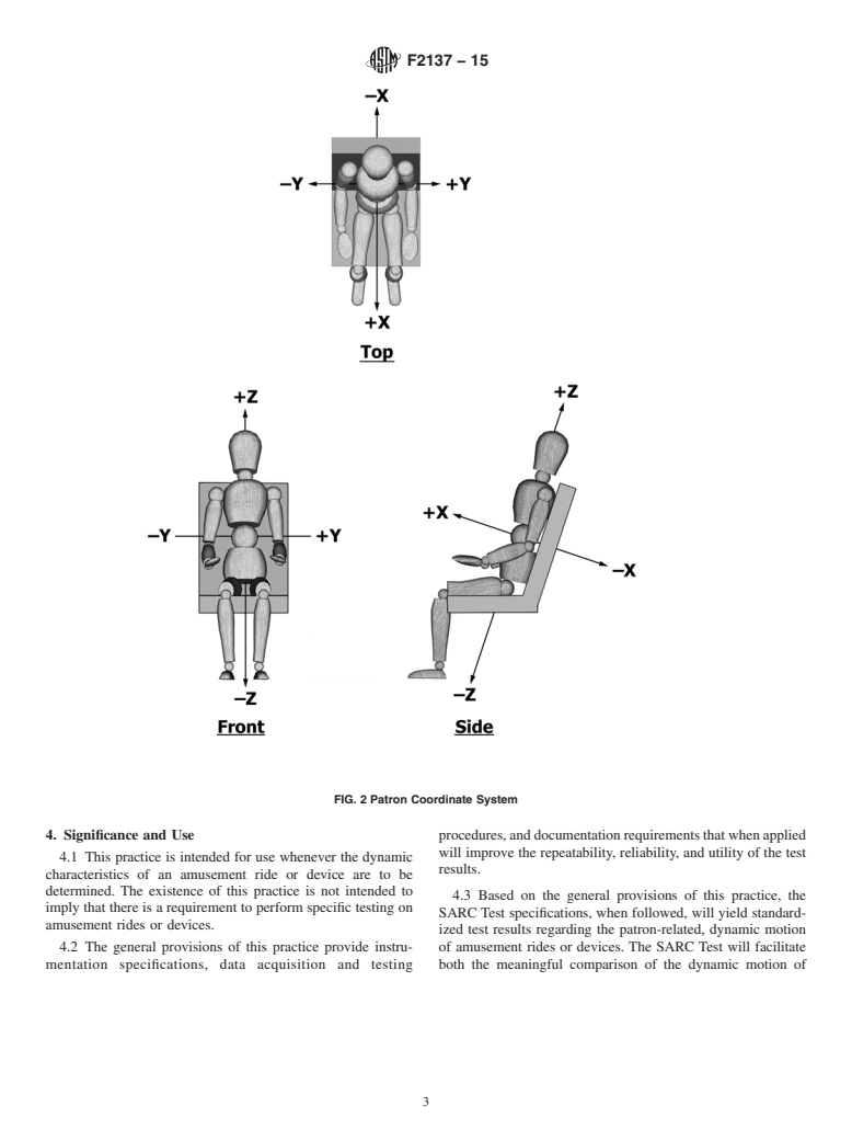 ASTM F2137-15 - Standard Practice for  Measuring the Dynamic Characteristics of Amusement Rides and  Devices