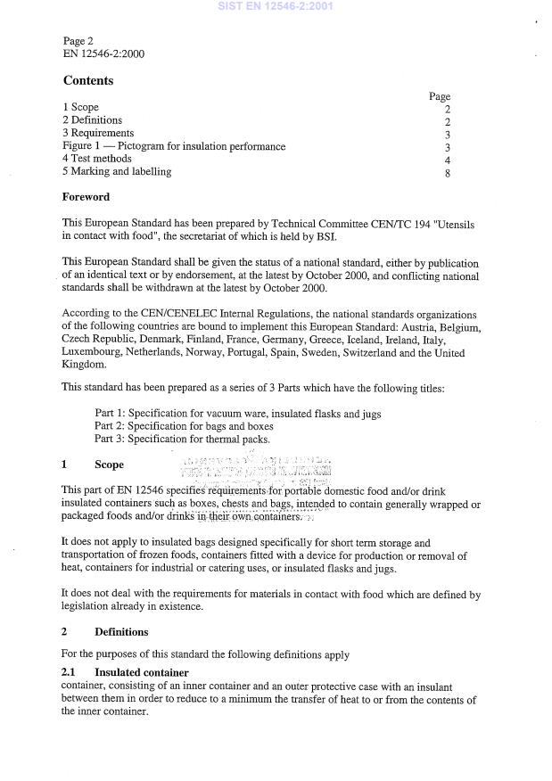 EN 12546-2:2000 EN 12546-2:2001 - Page 4 preview