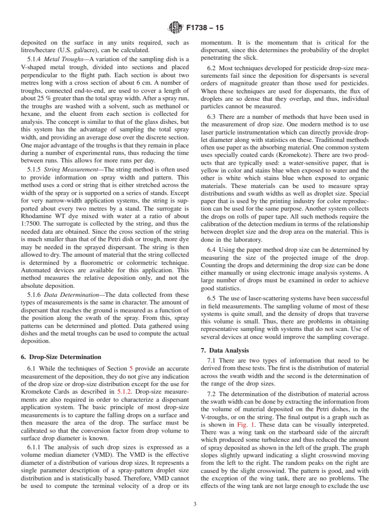 ASTM F1738-15 - Standard Test Method for  Determination of Deposition of Aerially Applied Oil Spill Dispersants