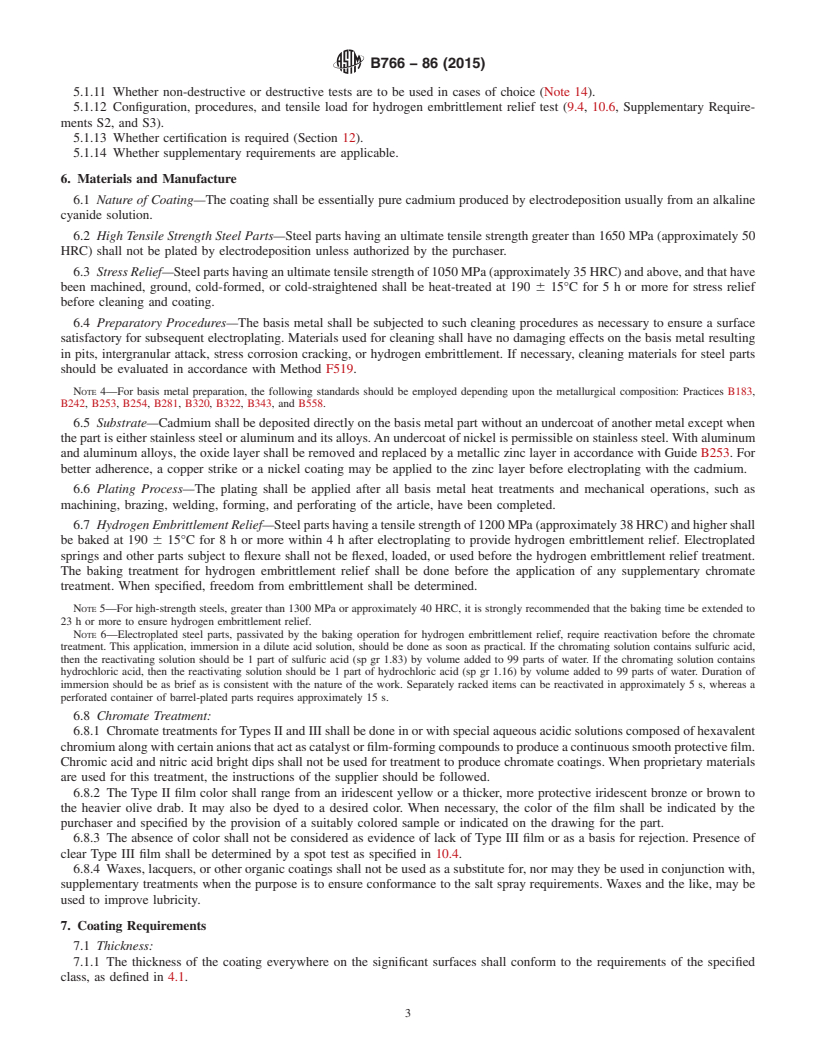 ASTM B766-86(2015) - Standard Specification for Electrodeposited ...