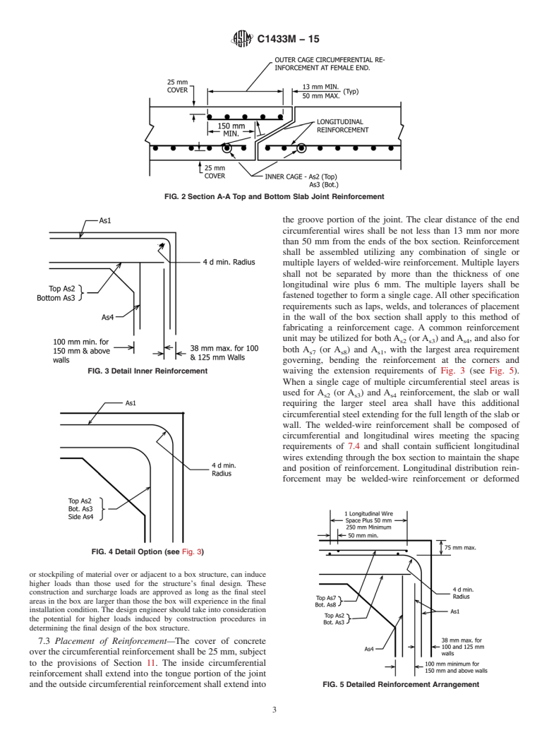 ASTM C1433M-15 - Standard Specification for  Precast Reinforced Concrete Monolithic Box Sections for Culverts,  Storm Drains, and Sewers (Metric)