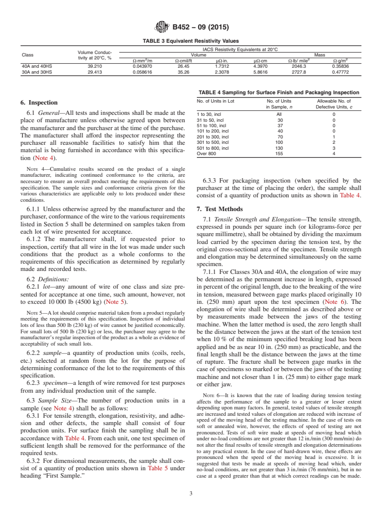 ASTM B452-09(2015) - Standard Specification For Copper-Clad Steel Wire ...