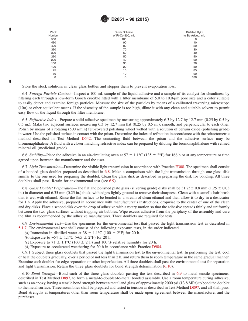 REDLINE ASTM D2851-98(2015) - Standard Specification for Liquid Optical Adhesive