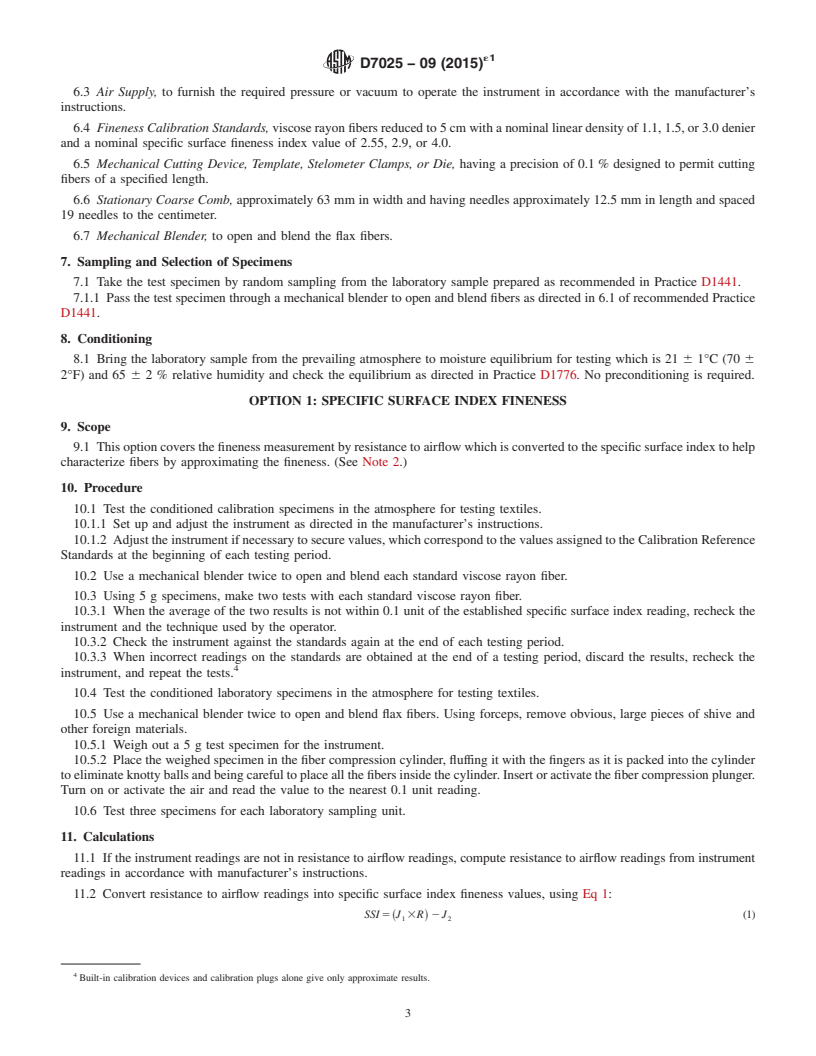 ASTM D7025-09(2015)e1 - Standard Test Method for Assessing Clean Flax ...