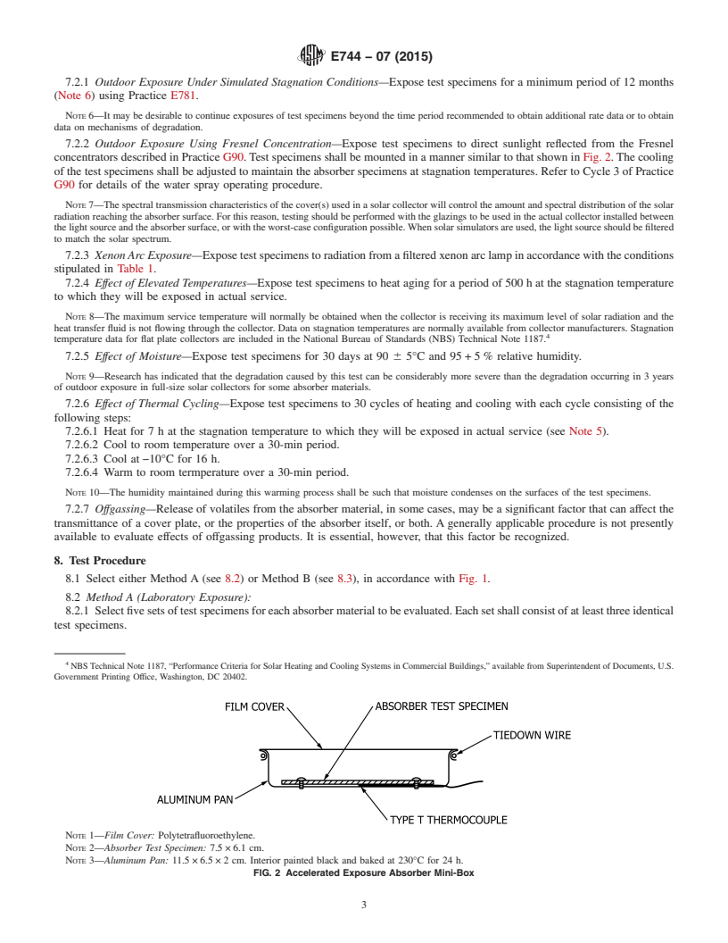 REDLINE ASTM E744-07(2015) - Standard Practice for  Evaluating Solar Absorptive Materials for Thermal Applications