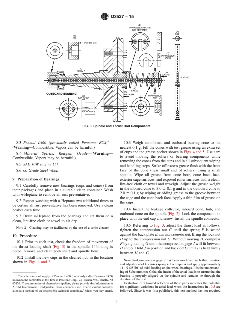 ASTM D3527-15 - Standard Test Method for  Life Performance of Automotive Wheel Bearing Grease