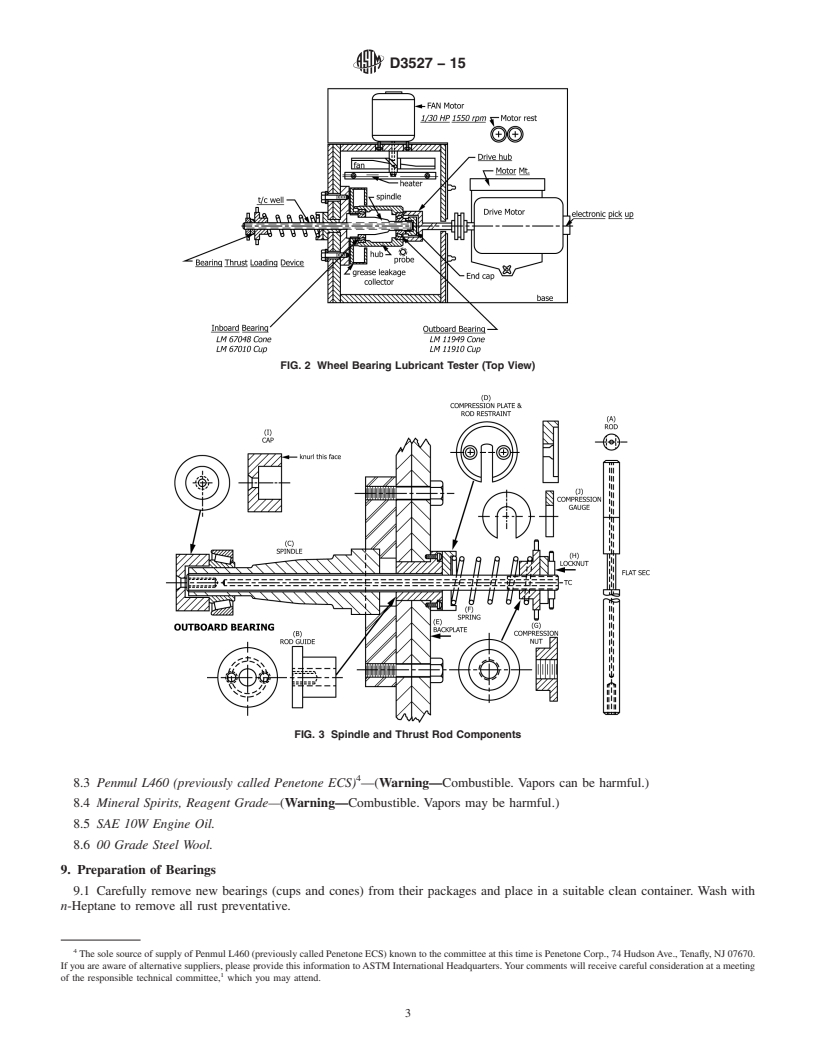 REDLINE ASTM D3527-15 - Standard Test Method for  Life Performance of Automotive Wheel Bearing Grease