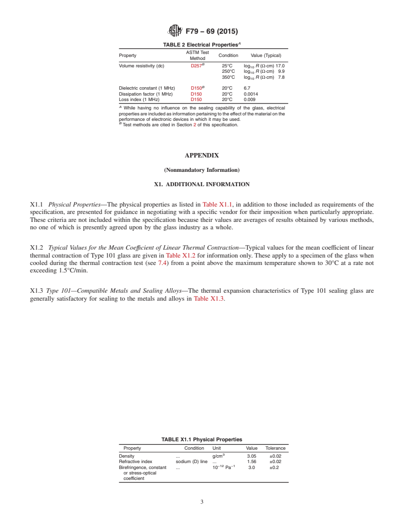 REDLINE ASTM F79-69(2015) - Standard Specification for  Type 101 Sealing Glass