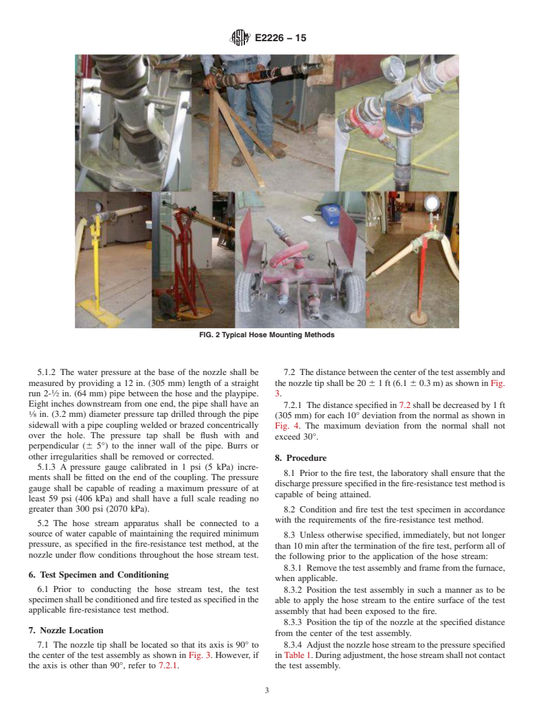 ASTM E2226-15 - Standard Practice for  Application of Hose Stream