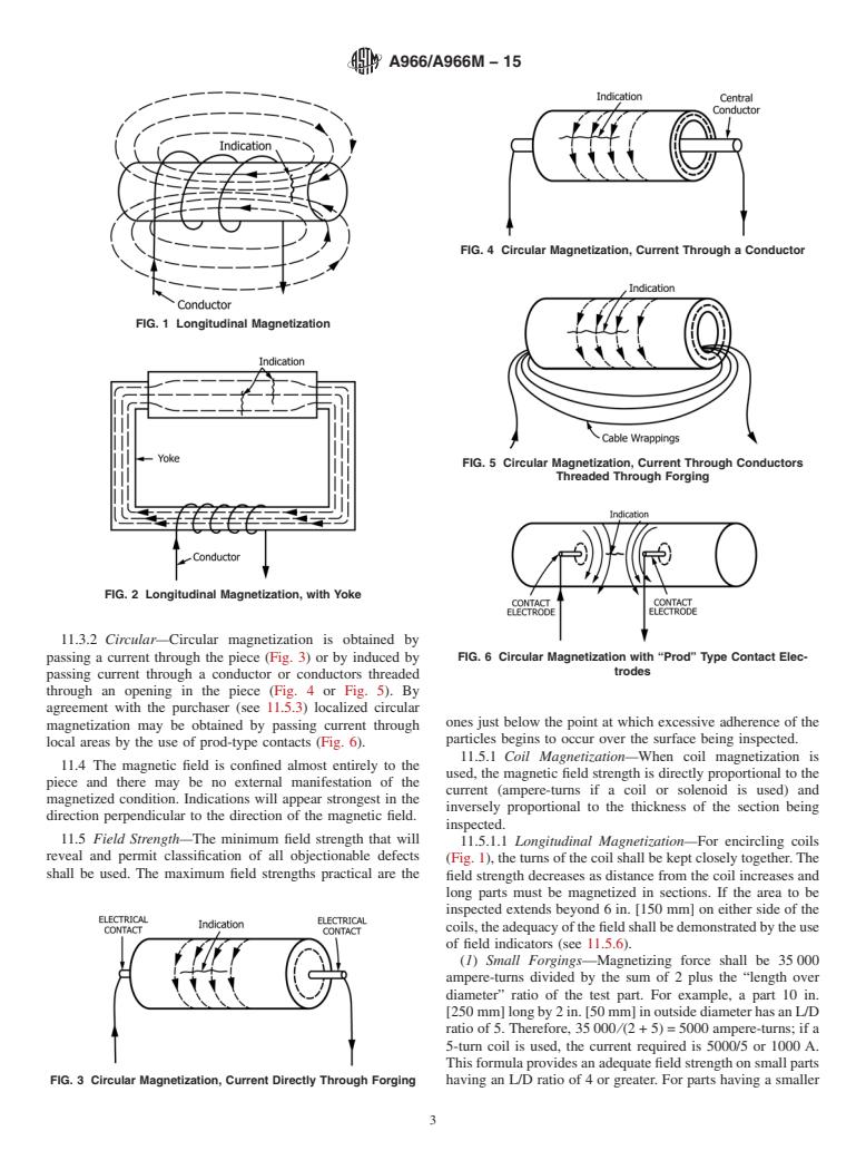 ASTM A966/A966M-15 - Standard Practice for Magnetic Particle Examination of Steel Forgings Using Alternating  Current