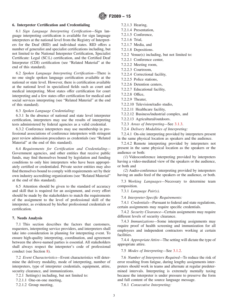 ASTM F2089-15 - Standard Practice for Language Interpreting