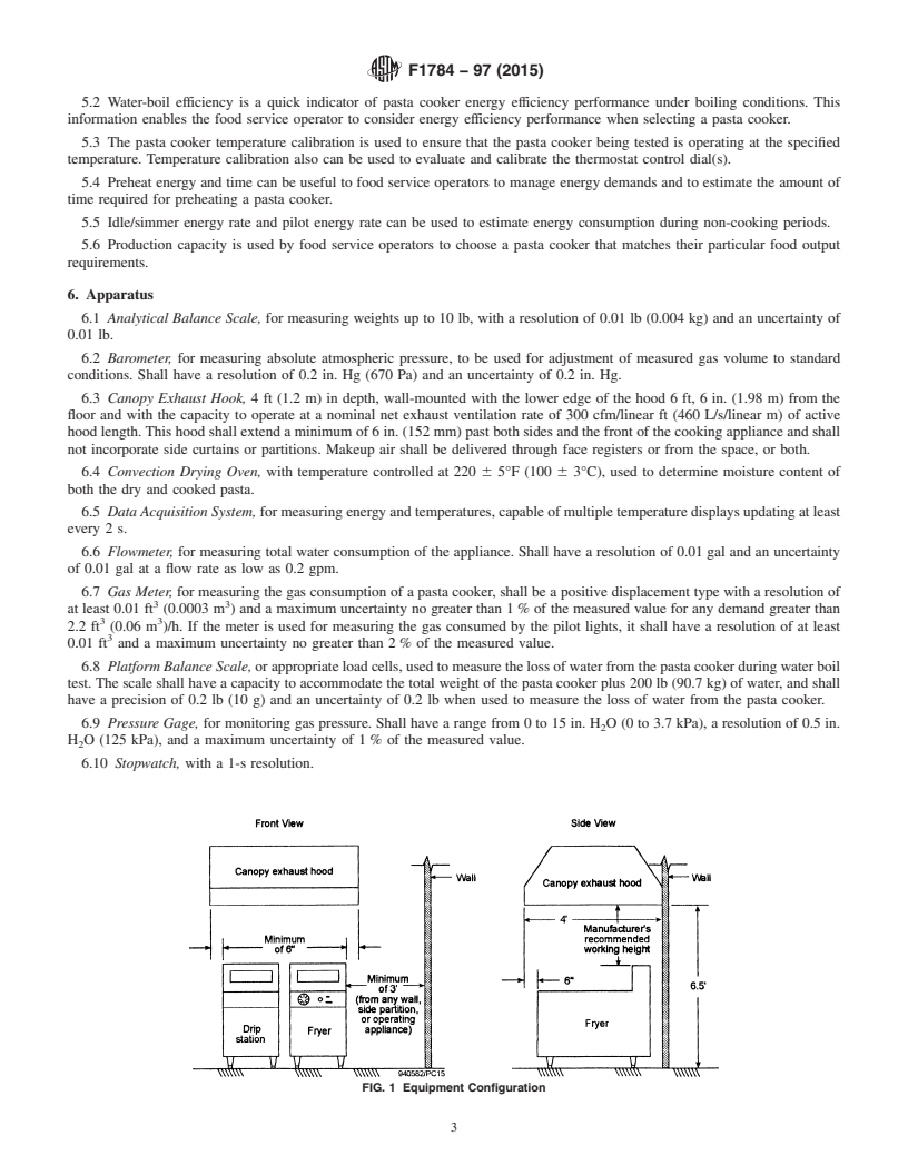 REDLINE ASTM F1784-97(2015) - Standard Test Method for  Performance of a Pasta Cooker